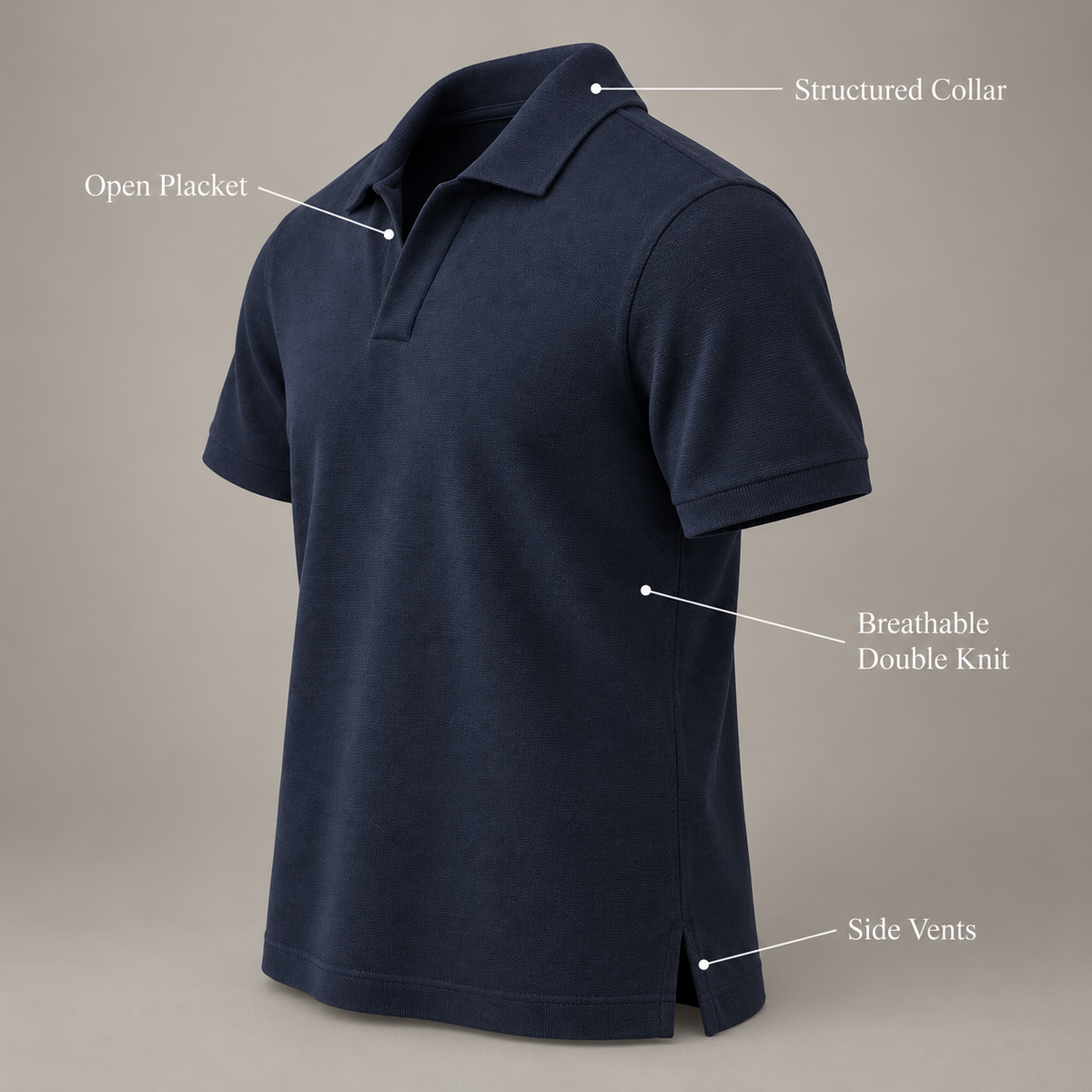 Frame Knit Polo